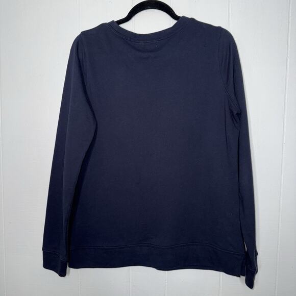Vineyard Vines Women’s Anchor Beaded Sweatshirt Coastal Navy Size Small - Picture 2 of 5